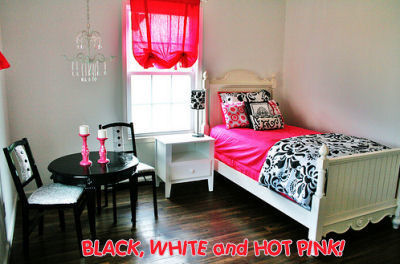 Black, white & Pink Bedrooms | PinkMaiooona